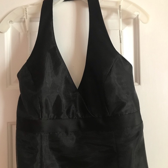 David’s Bridal Halter Bridesmaid Dress - Picture 2 of 4